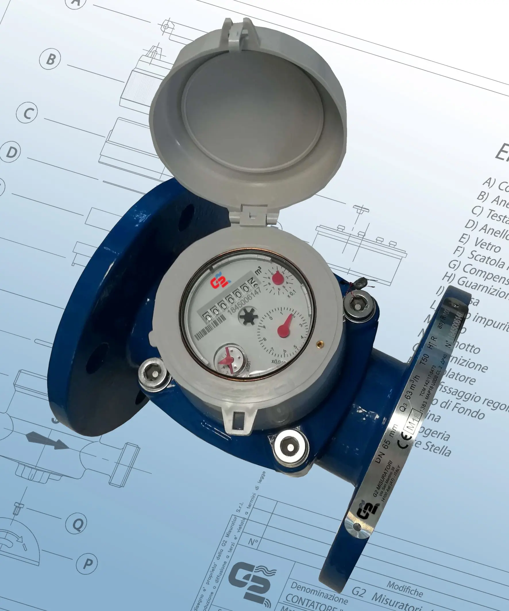 Helical vane water meters WOLTMANN